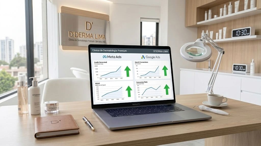 Landing page profesional para dermatólogos en Lima — incluida en el plan